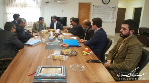 دیدار فرماندار کلاله با مدیرکل راه و شهرسازی