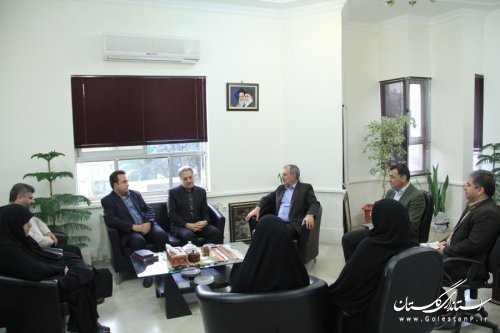 دیدارمدیر کل اجتماعی و فرهنگی استانداری گلستان با فرماندار گرگان