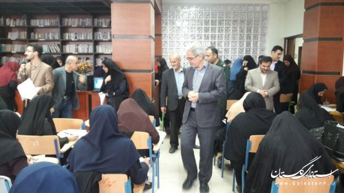 حضور فرماندار کردکوی در  همایش خوشنوسی و خط تحریری 