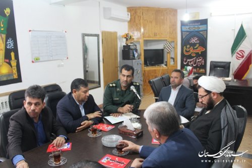 برگزاری جلسه برنامه ریزی و هماهنگی هفته بسیج شهرستان مراوه تپه