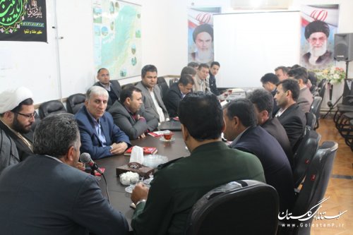 برگزاری جلسه برنامه ریزی و هماهنگی هفته بسیج شهرستان مراوه تپه
