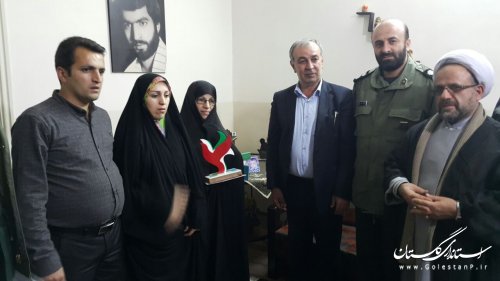 دیدار فرماندار گرگان از خانواده های معظم سرداران شهید عسگری و امام دوست
