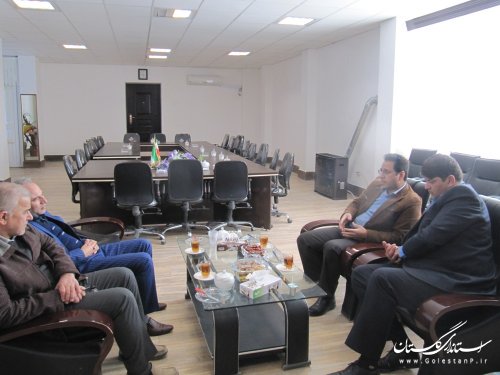 دیدار مسئولین شهرستان با فرماندار جدید گمیشان
