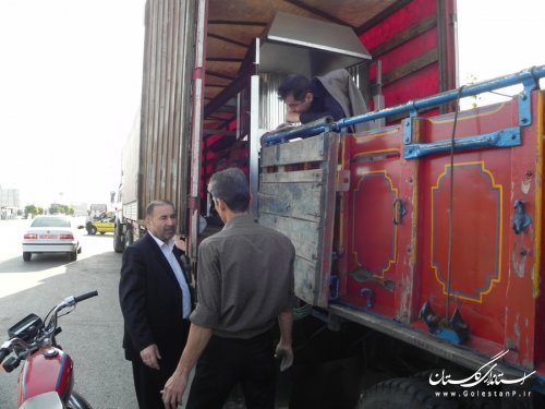 دیدار فرماندار مینودشت با عوامل پخت نان در کربلا
