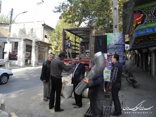 دیدار فرماندار مینودشت با عوامل پخت نان در کربلا