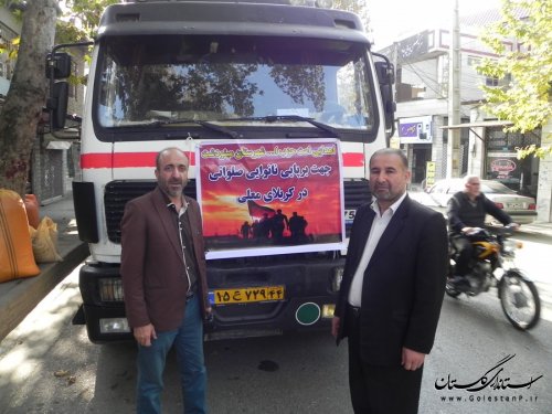 دیدار فرماندار مینودشت با عوامل پخت نان در کربلا
