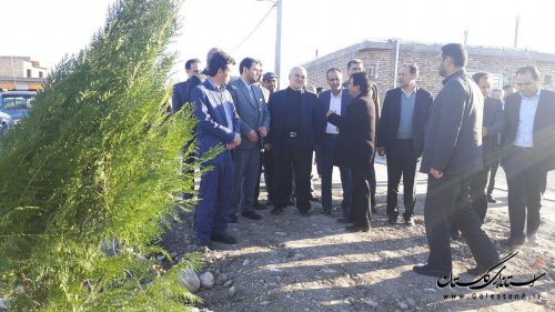 بازدید استاندار گلستان از چند طرح تولیدی و عمرانی گنبدکاووس 