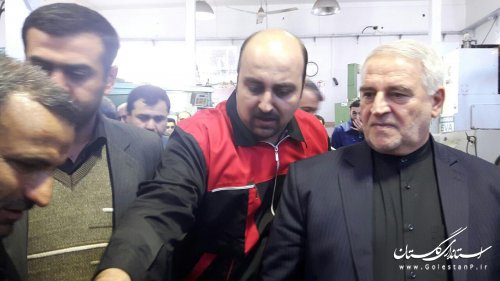 بازدید استاندار گلستان از چند طرح تولیدی و عمرانی گنبدکاووس 