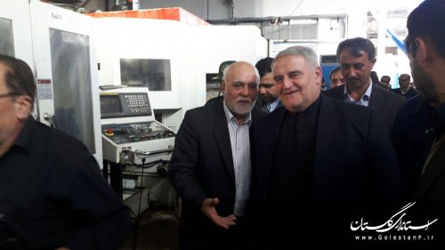 بازدید استاندار گلستان از چند طرح تولیدی و عمرانی گنبدکاووس 