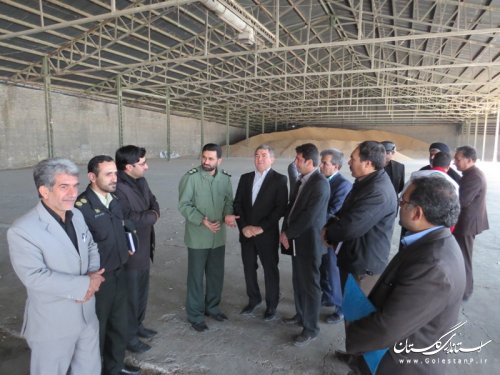 بازدید فرماندار آق قلا  از مکان برگزاری کنگره شهدای اهل سنت استان