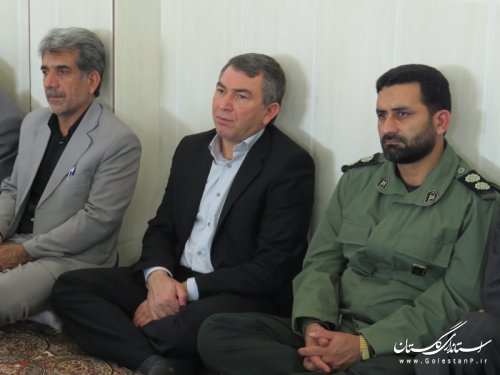 شرکت فرماندار شهرستان آق قلا در یادواره شهدای روستای یلمه سالیان بخش وشمگیر