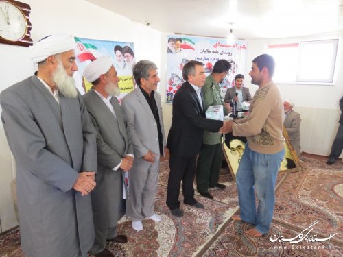 شرکت فرماندار شهرستان آق قلا در یادواره شهدای روستای یلمه سالیان بخش وشمگیر