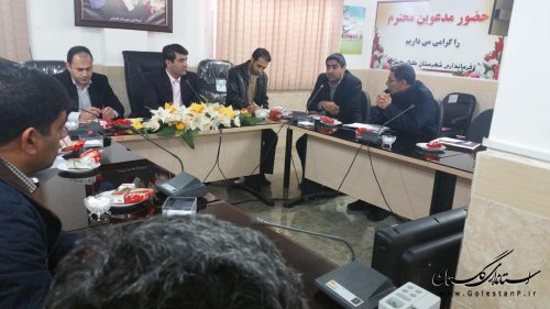 هشتمین نشست ماهانه دهیاران بخش مرکزی گالیکش در سال 1395 برگزار شد