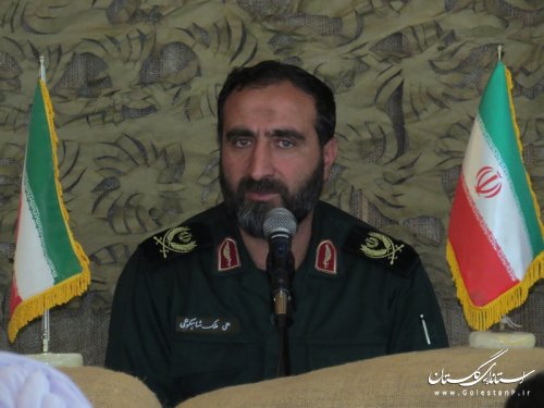 شرکت فرماندار شهرستان آق قلا در مراسم یادواره شهدای مزرعه نمونه بخش وشمگیر