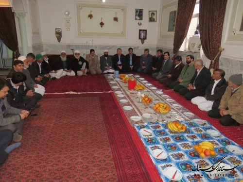 شرکت فرماندار شهرستان آق قلا در مراسم هفته وحدت روستای پیرواش سفلی