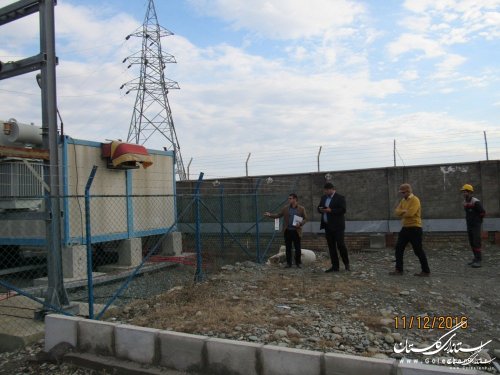 دیدار مدیر توزیع نیروی برق شهرستان با فرماندار گمیشان