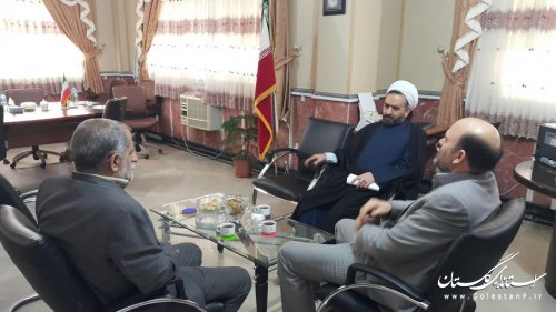 دیدار رئیس مرکز بزرگ اسلامی شمال کشور با فرماندار شهرستان ترکمن