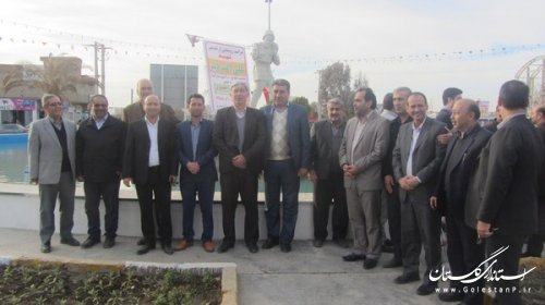 رونمایی از تندیس مسن ترین شهید گنبد کاووس با حضور سردار جعفری