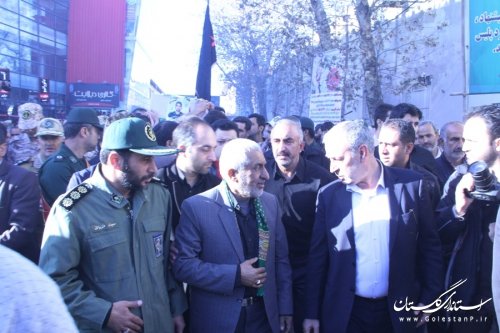 مراسم تشییع پیکرمطهر شهید امنیت در گرگان برگزار شد