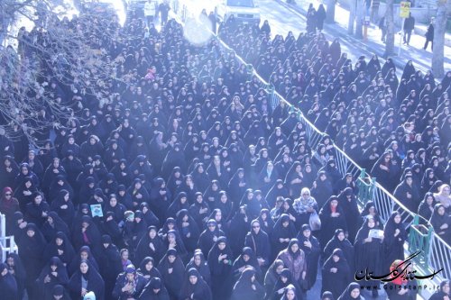 مراسم تشییع پیکرمطهر شهید امنیت در گرگان برگزار شد