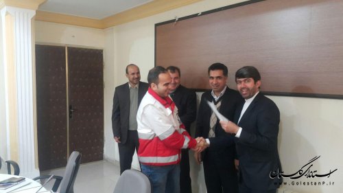 تجلیل فرماندار کلاله از مدیران و پرسنل کوشای ادارات