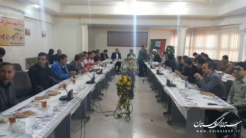 تجلیل فرماندار کلاله از مدیران و پرسنل کوشای ادارات