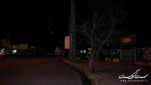 بازدید فرماندار از وضعیت روشنایی شهر گمیش تپه