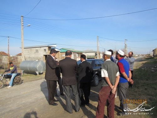 بازدید فرماندار گمیشان از روستای قرمسه