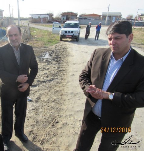 بازدید فرماندار گمیشان از روستای قرمسه