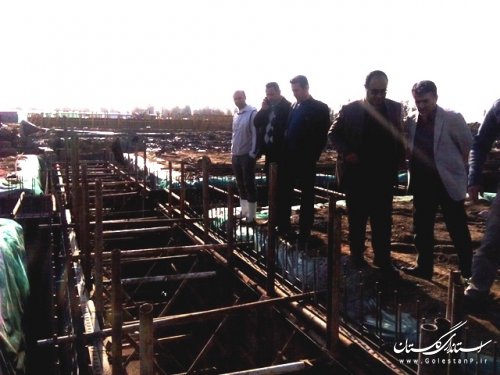 بازدید فرماندار علی آباد کتول از محل احداث پروژه نگهداری محصولات زراعی