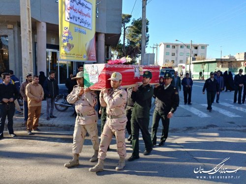 مرزبان شهید محسن پایمرد در آرامگاهش آرام گرفت