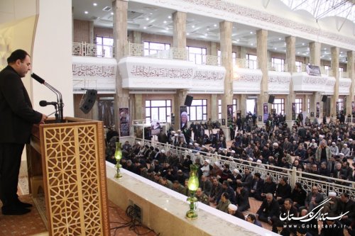 مراسم ترحیم و بزرگداشت آیت الله هاشمی رفسنجانی در مصلی وحدت گرگان برگزار شد