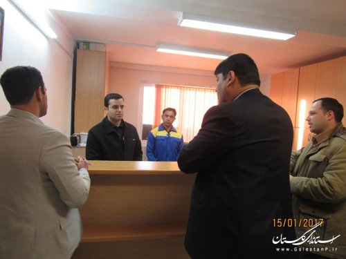بازدید فرماندار گمیشان از اداره گاز شهرستان