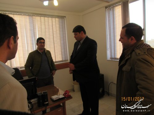 بازدید فرماندار گمیشان از اداره گاز شهرستان