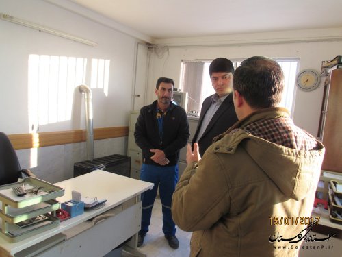 بازدید فرماندار گمیشان از اداره گاز شهرستان