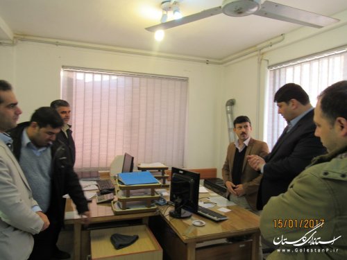 بازدید فرماندار گمیشان از اداره گاز شهرستان