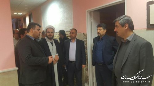 بازدید رییس دانشگاه علوم پزشکی از پروژه های حوزه سلامت شهرستان رامیان