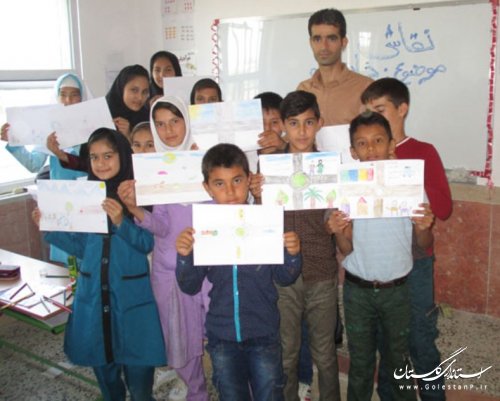 علاقه مندی کودکان و نوجوانان روستایی گمیشان به فعالیت های فرهنگی هنری کتاب خانه سیار