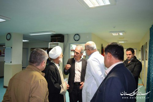 دیدار فرماندار و حجه السلام شاعری امام جمعه کردکوی از حجه الاسلام (شیخ بابا)کیا