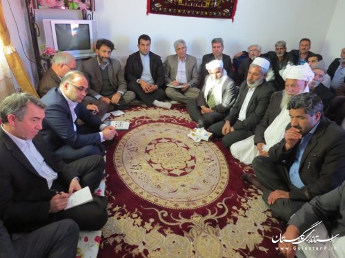 بازدید میدانی و بررسی مسائل و مشکلات روستاهای گوگ تپه دو،محمد آباد بالا و پائین بخش وشمگیر
