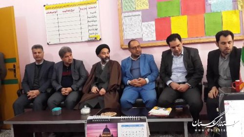 بازدید فرماندار علی آباد کتول از مدرسه استثنایی شهید اکبر گوکلاني