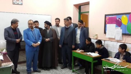 بازدید فرماندار علی آباد کتول از مدرسه استثنایی شهید اکبر گوکلاني