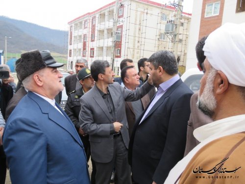 حضور مهندس فتاح و استاندار گلستان در شهرستان رامیان