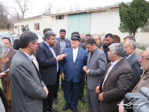 حضور مهندس فتاح و استاندار گلستان در شهرستان رامیان