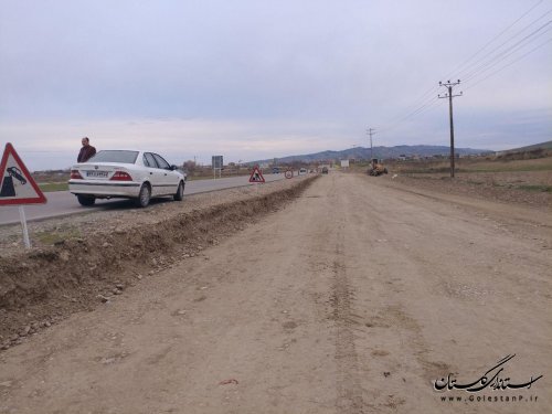 بازدید مدیرکل راهداری و حمل و نقل جاده ای از پروژه جاده کلاله دوراهی