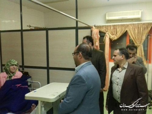 بازدید شبانه فرماندار از بیمارستان بقيه الله الاعظم علی آباد کتول