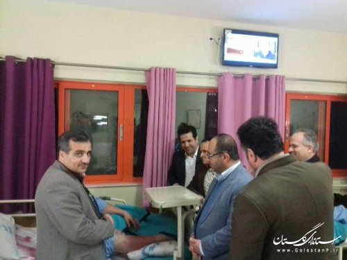 بازدید شبانه فرماندار از بیمارستان بقيه الله الاعظم علی آباد کتول