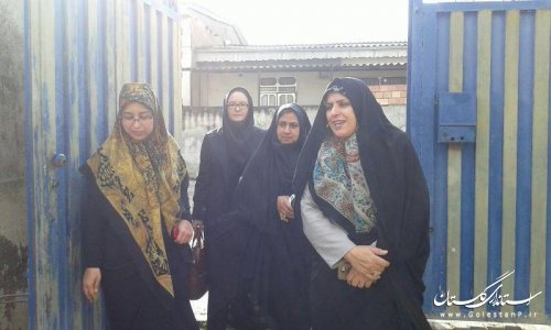 بازدید مدیر کل بانوان و خانواده استان از کارگاه "فرش دستبافت تک لا آق قلا"
