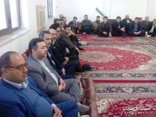 به مناسبت دهه فجر مسئولان شهرستان علی آبادکتول با امام جمعه دیدار کردند