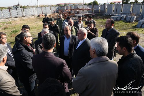 بازدید استاندار گلستان از پروژه های درحال ساخت فرودگاه بین المللی گرگان